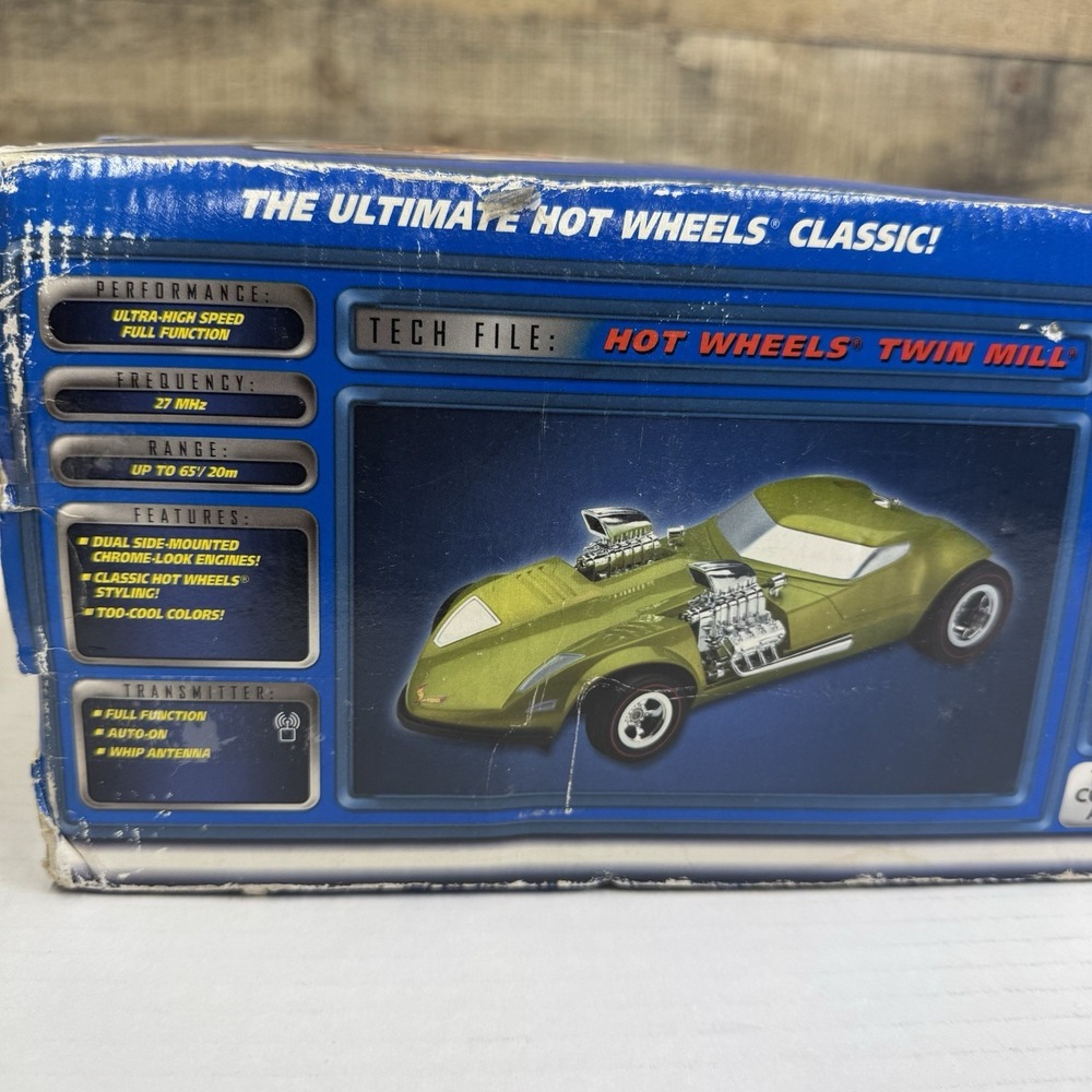 Vintage 2000 Sealed New Hot Wheels TYCO R/C 6v DP Twin Mill Series 1 RC Car - Picture 8 of 10